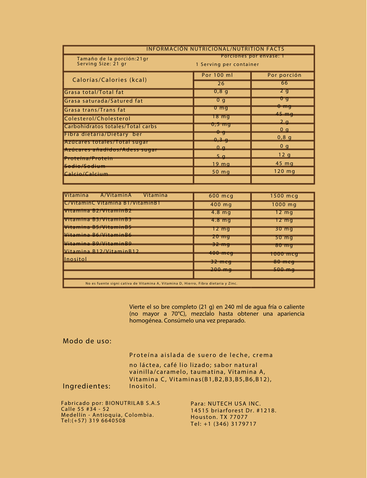 Café Velara Capuchino Proteico Premium - 12 Sobres | 12g Proteína