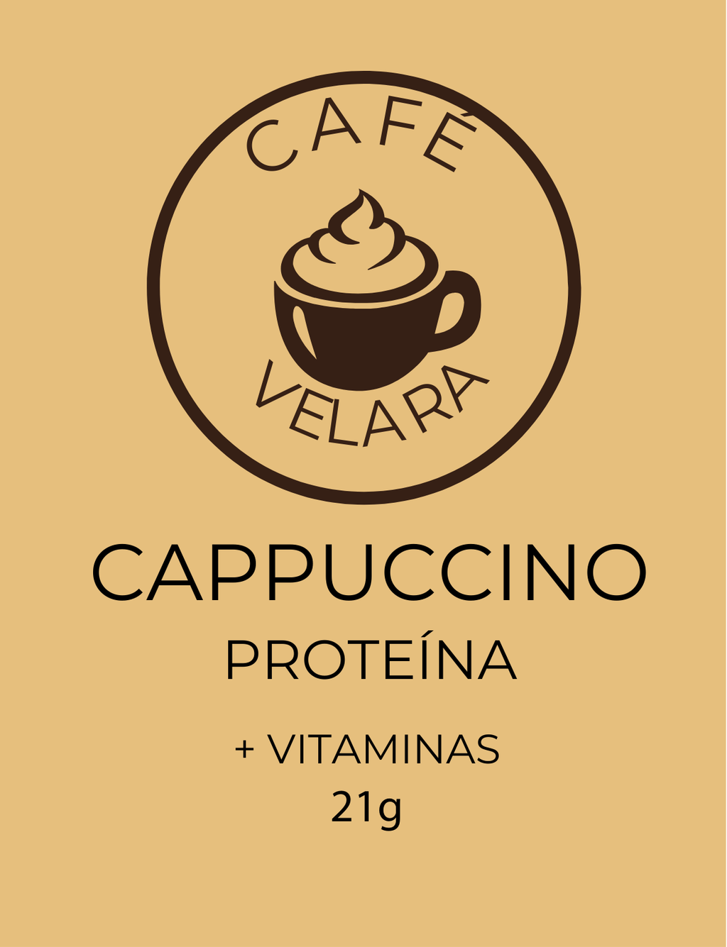 Café Velara Capuchino Proteico Premium - 12 Sobres | 12g Proteína